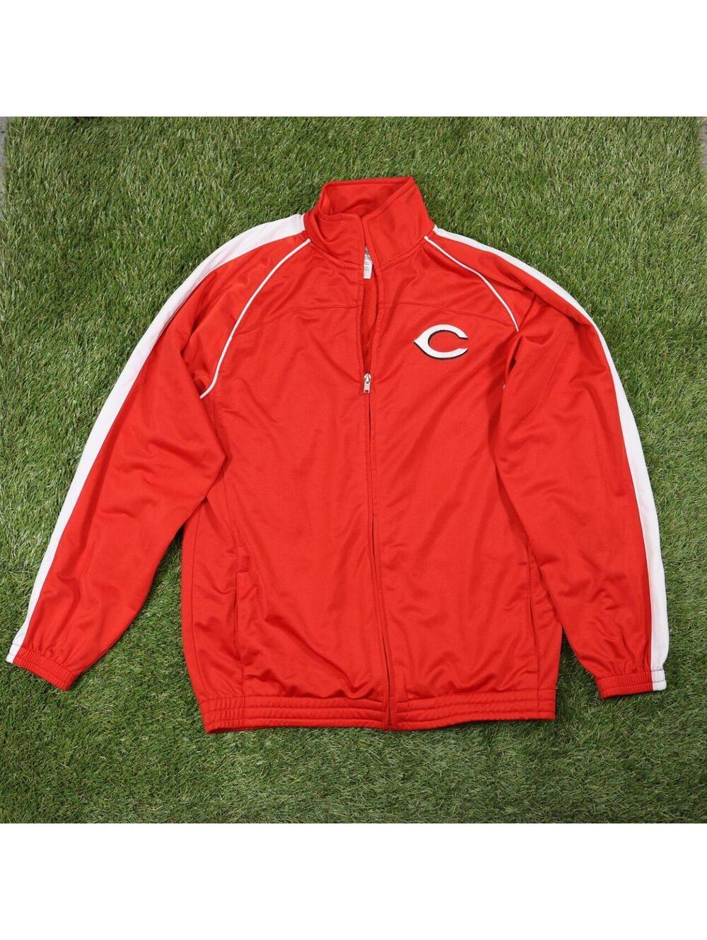 Team Athletics Los Angeles Angels Red Full-Zip Track Jacket